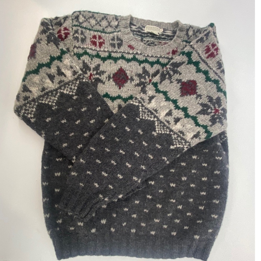 Vintage Banana Republic Safari & Travel Clothing Co 100% Wool Sweater Size‎ M
